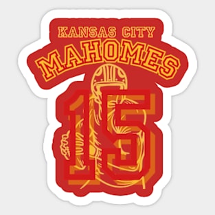 kansas city chefs mahomes 15 Sticker